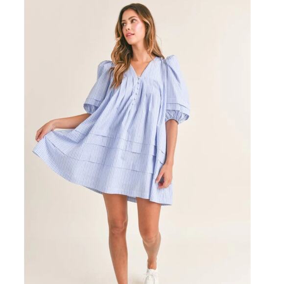 Mabel Blue Mini Dress